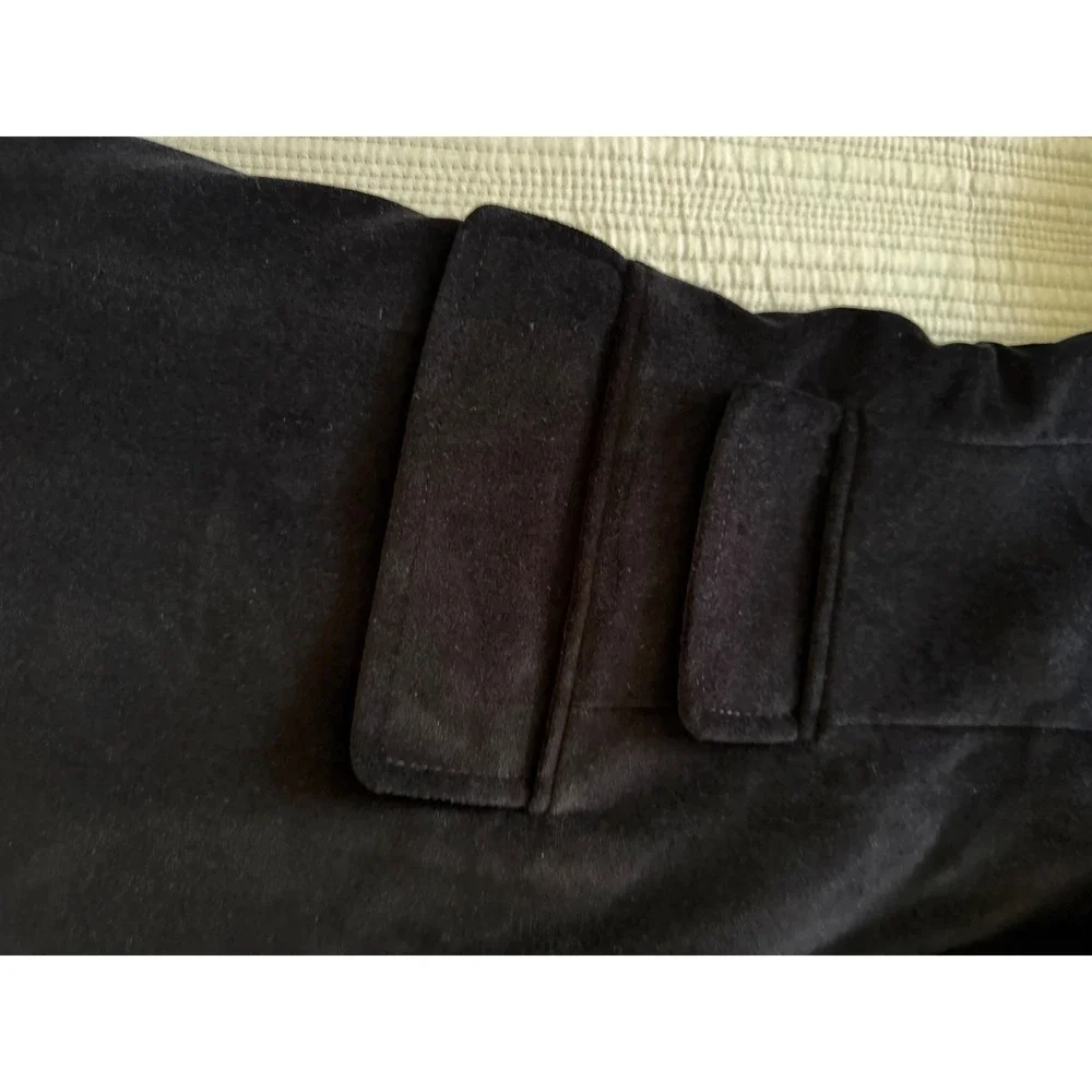 William Rast Mens Black Velvet‎ Blazer Jacket Gold Logo Sleeve Two Button Size S
